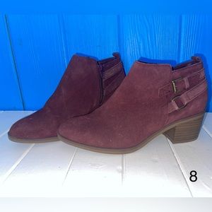 Wine/Burgundy booties